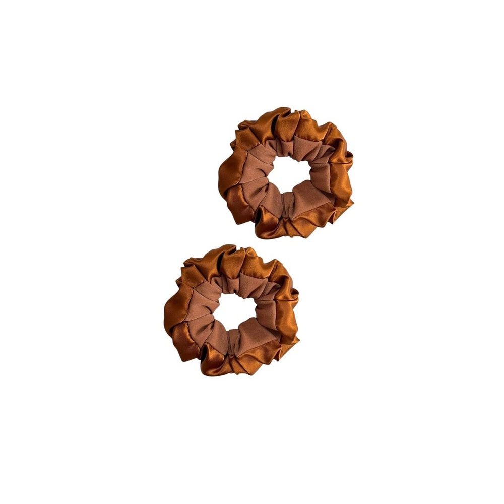 Elegant Brown Hair Scrunchies